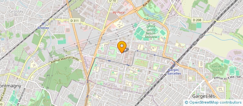 localisation de l'entreprise TM ENERGIE  SARCELLES