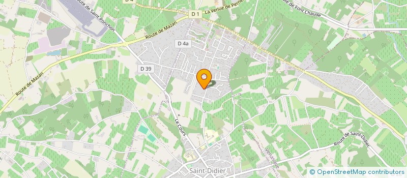 localisation de l'entreprise TM ENTERTAINMENT  SAINT-DIDIER