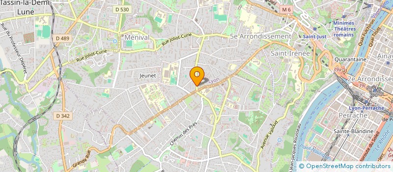 localisation de l'entreprise TM ENVIRONNEMENT à LYON