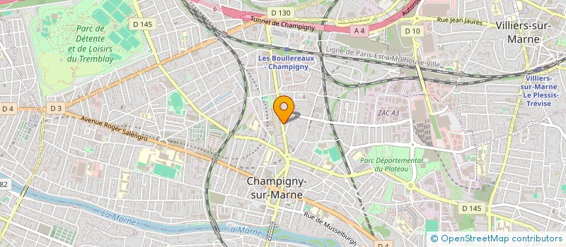 localisation de l'entreprise TM FOOD à CHAMPIGNY-SUR-MARNE