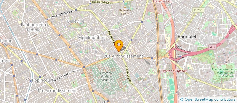 localisation de l'entreprise TM GESTION à PARIS