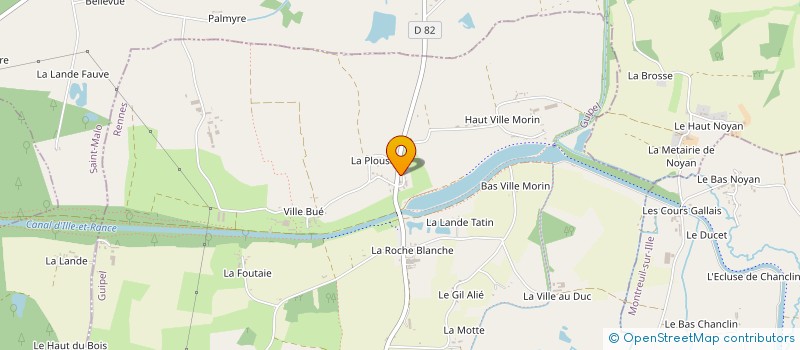 localisation de l'entreprise TM HARMONIE  GUIPEL