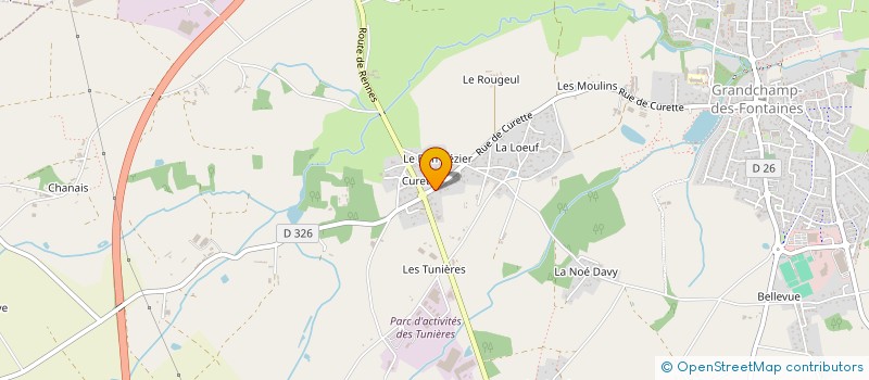 localisation de l'entreprise TM HOLDING à GRANDCHAMP-DES-FONTAINES