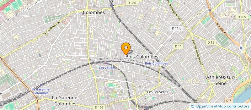 localisation de l'entreprise TM HOLDING à BOIS-COLOMBES