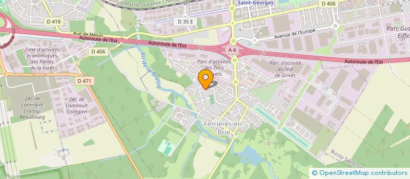 localisation de l'entreprise TM INCENDIE à FERRIERES-EN-BRIE