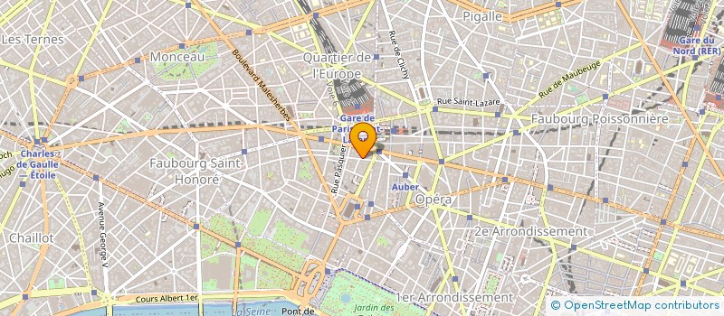 localisation de l'entreprise TM INTERNATIONAL à PARIS