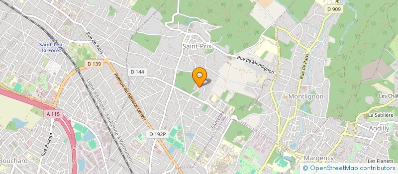localisation de l'entreprise TM INVEST à SAINT-PRIX