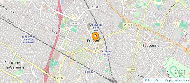localisation de l'entreprise TM RENOVATION à ERMONT
