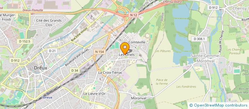localisation de l'entreprise TM RESEAUX à DREUX