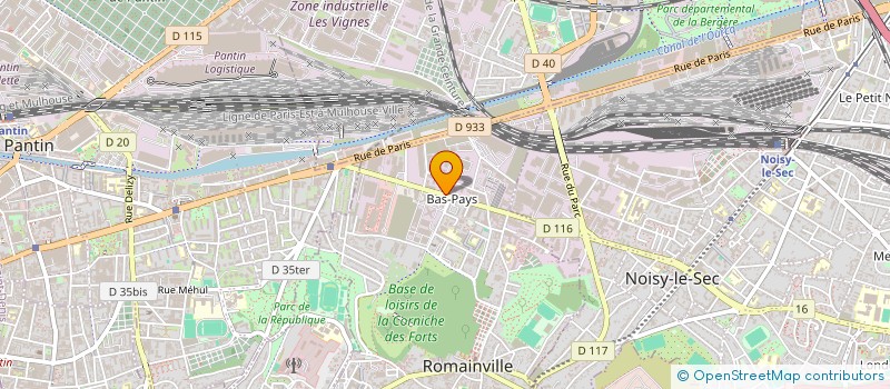 localisation de l'entreprise TM SERVICE à ROMAINVILLE