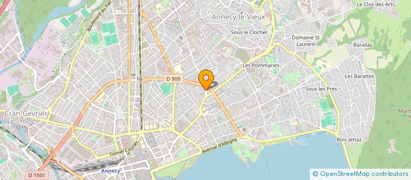 localisation de l'entreprise TM SERVICES à ANNECY