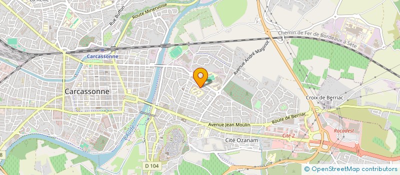 localisation de l'entreprise TM-SERVICES à CARCASSONNE