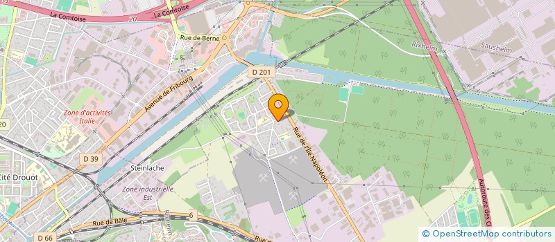 localisation de l'entreprise TM SIGNAL  RIXHEIM