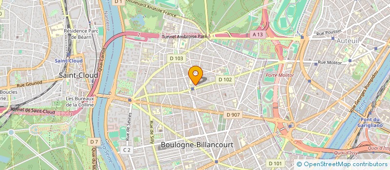 localisation de l'entreprise TM SOLUTIONS à BOULOGNE-BILLANCOURT