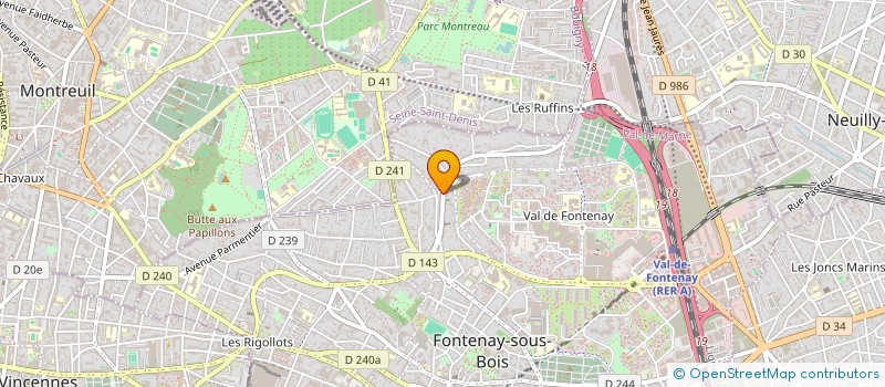localisation de l'entreprise TM TRANSPORT à FONTENAY-SOUS-BOIS