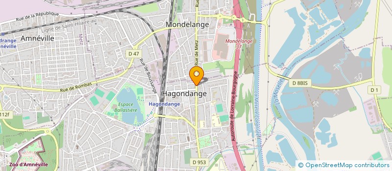 localisation de l'entreprise TM VIDEO  HAGONDANGE