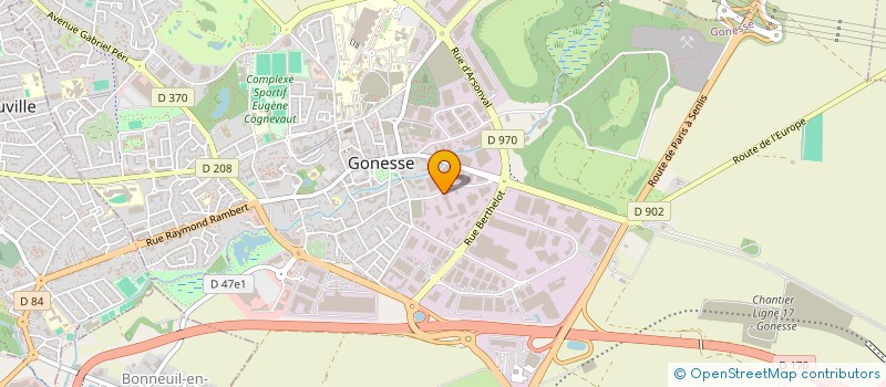 localisation de l'entreprise TM2S à GONESSE