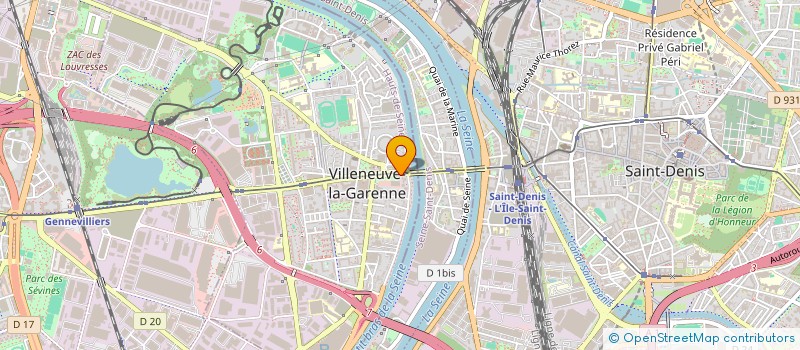 localisation de l'entreprise TM5 à VILLENEUVE-LA-GARENNE