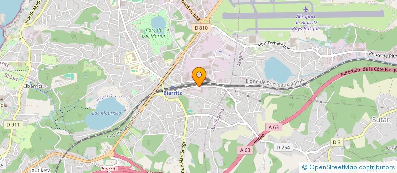 localisation de l'entreprise TM64 à BIARRITZ