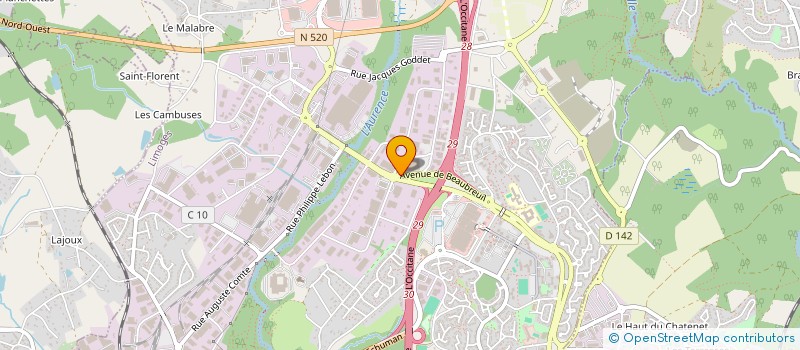 localisation de l'entreprise TM87 à LIMOGES