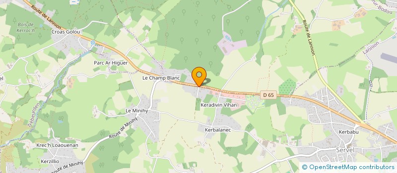 localisation de l'entreprise TMA 14-07 à LANNION