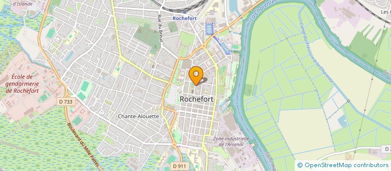 localisation de l'entreprise TMA 17 à ROCHEFORT
