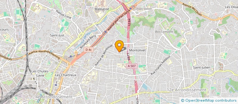 localisation de l'entreprise TMA à MARSEILLE 12