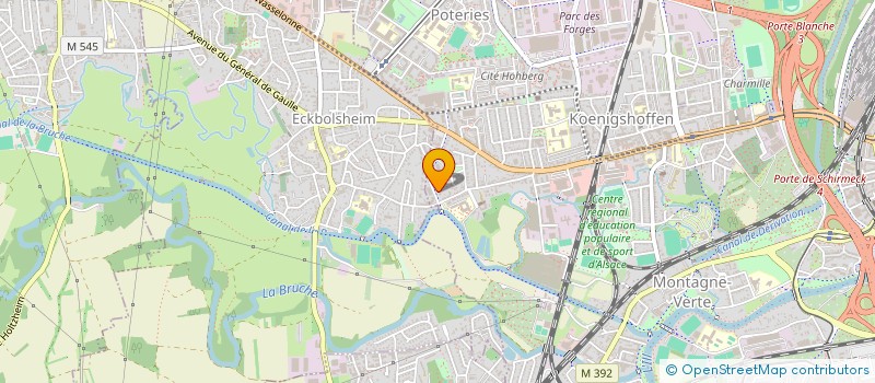 localisation de l'entreprise TMA EXPRESS à STRASBOURG