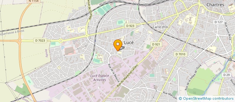 localisation de l'entreprise TMA PEINTURE à LUCE