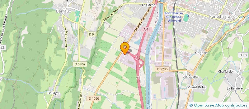 localisation de l'entreprise TMB  LA BUISSIERE