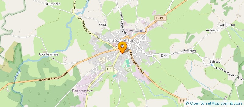 localisation de l'entreprise TMC  CRAPONNE-SUR-ARZON