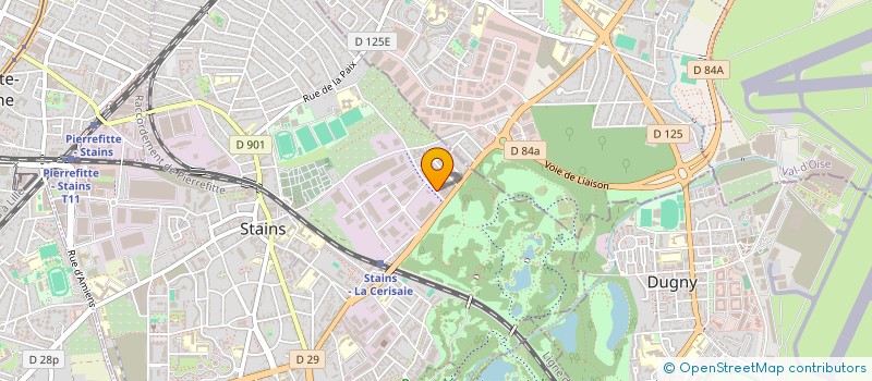 localisation de l'entreprise TMC à STAINS