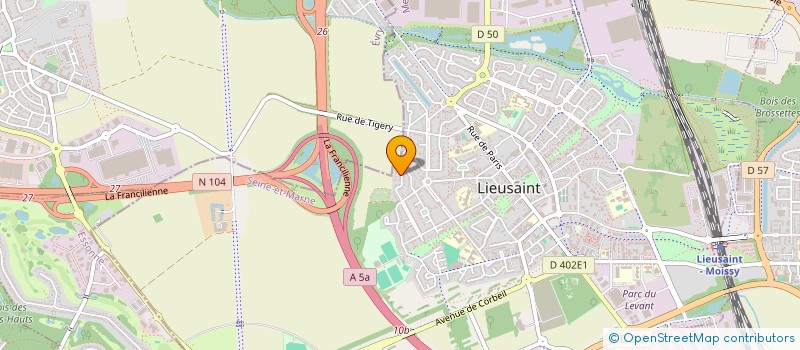 localisation de l'entreprise TMC CARRE SENART à LIEUSAINT