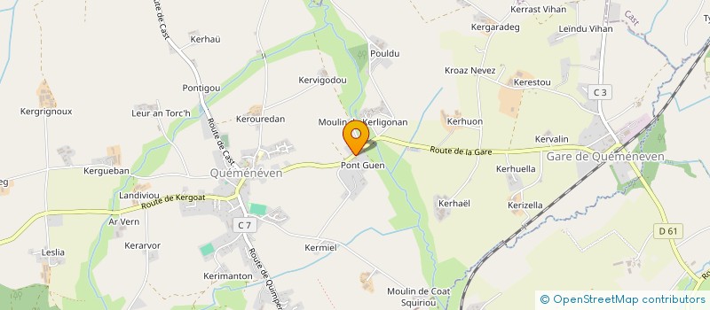 localisation de l'entreprise TMC EXPEDITION  QUEMENEVEN