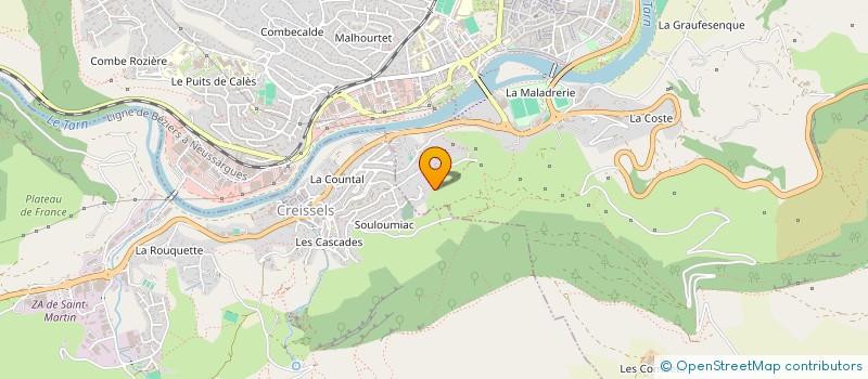 localisation de l'entreprise TMC INTER TRANS MILLAU-CHOUGRANI à MILLAU