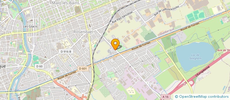 localisation de l'entreprise TMD à DUNKERQUE