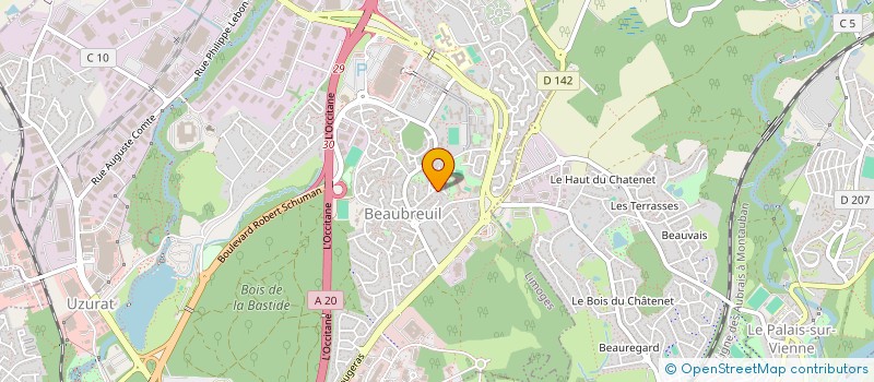 localisation de l'entreprise TMD 87 à LIMOGES