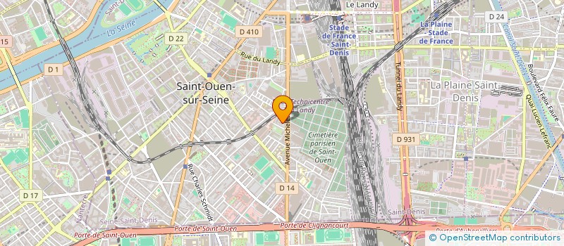 localisation de l'entreprise TMDECOR à SAINT-OUEN-SUR-SEINE