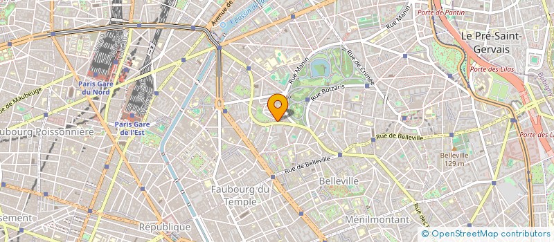 localisation de l'entreprise TME à PARIS