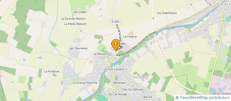 localisation de l'entreprise TMEC à DONNERY