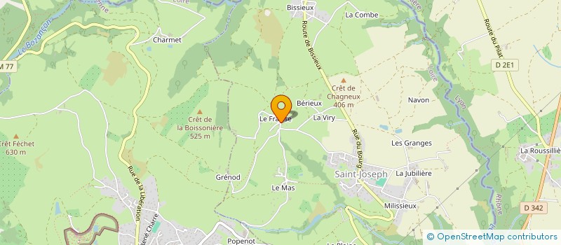 localisation de l'entreprise TMF  FEURS