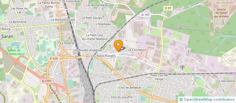 localisation de l'entreprise TMF EXPRESS à SARAN