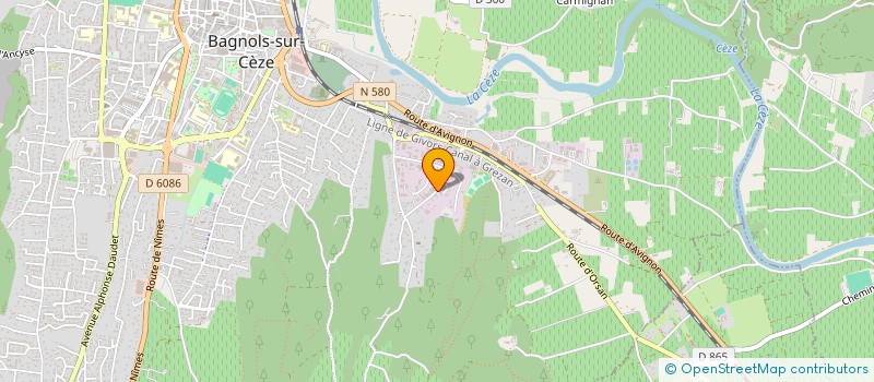localisation de l'entreprise TMG à BAGNOLS-SUR-CEZE