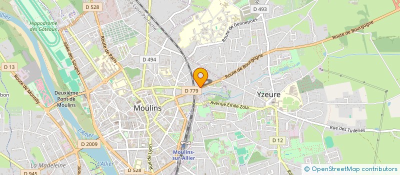 localisation de l'entreprise TMG à MOULINS
