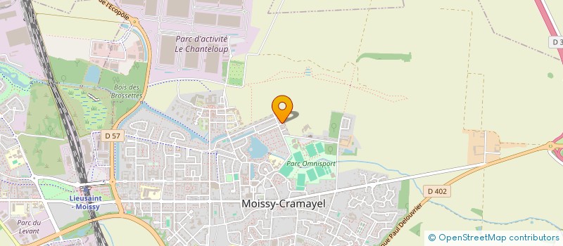 localisation de l'entreprise TMG à MOISSY-CRAMAYEL