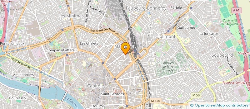 localisation de l'entreprise TMG INVEST à TOULOUSE
