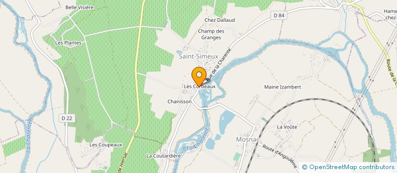 localisation de l'entreprise TMGA à ANGEAC-CHARENTE
