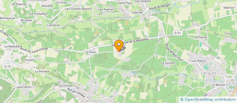 localisation de l'entreprise TMH à PORTE-DES-PIERRES-DOREES
