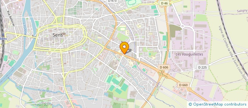 localisation de l'entreprise TMH AUTO SENS à SENS