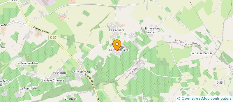 localisation de l'entreprise TMH EXPRESS à LE LOROUX-BOTTEREAU